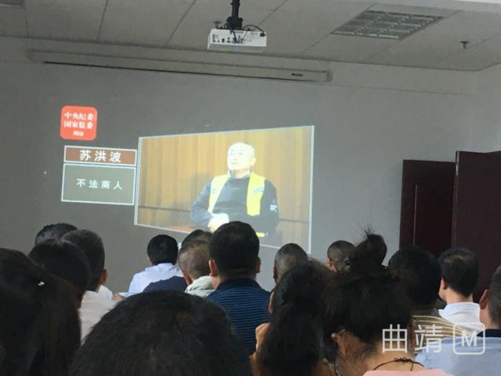 罗平锌电组织公司中高层管理人员观看警示教育片《政治掮客苏洪波》
